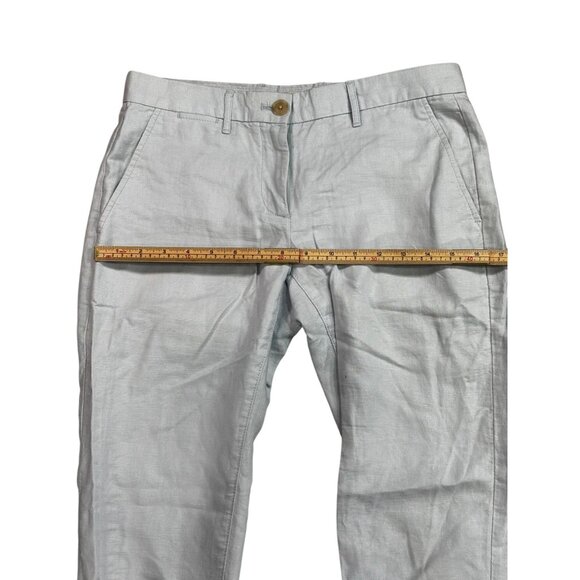 Gap Womens Linen/Cotton Blend Pants Size 00 Light Blue - Picture 9 of 10